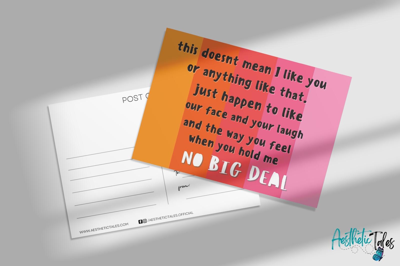 No Big Deal | Postcard