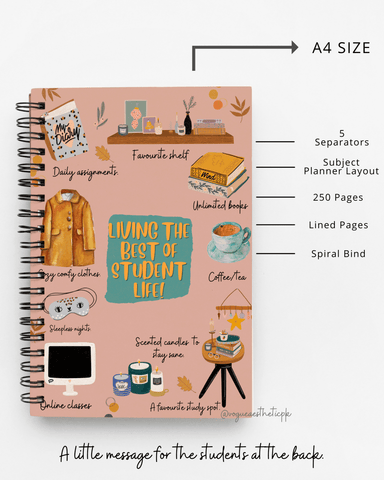 Living The Best Student Life - Subject Notebook