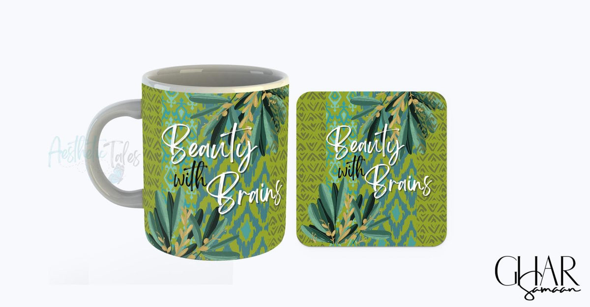 Brains & Beauty (Mug + Coaster Set)