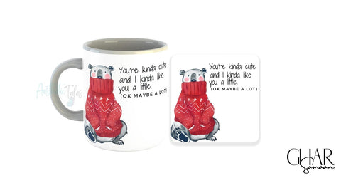 Cute (Mug + Coaster Set)