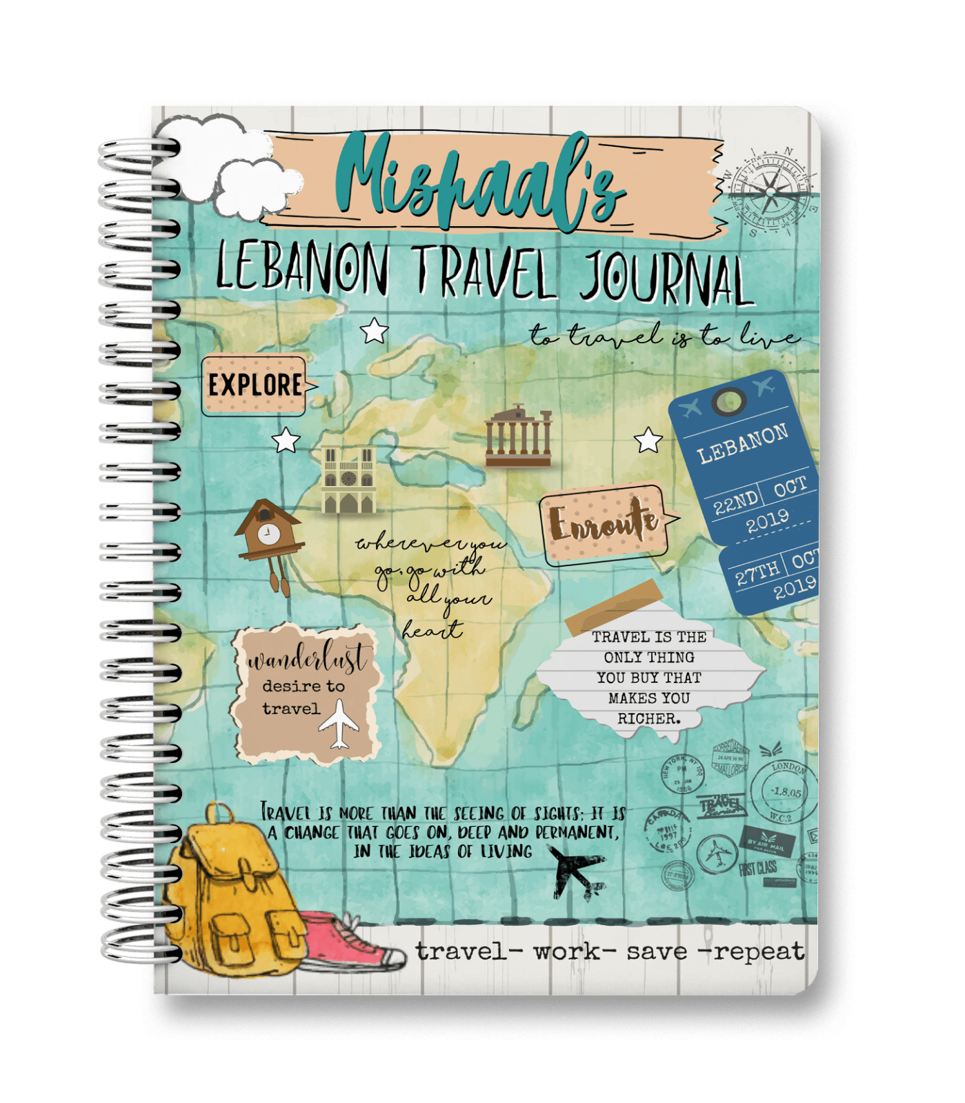 Travel Babe - Customize Journal