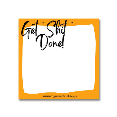 Get Shit Done - Memo Notepad