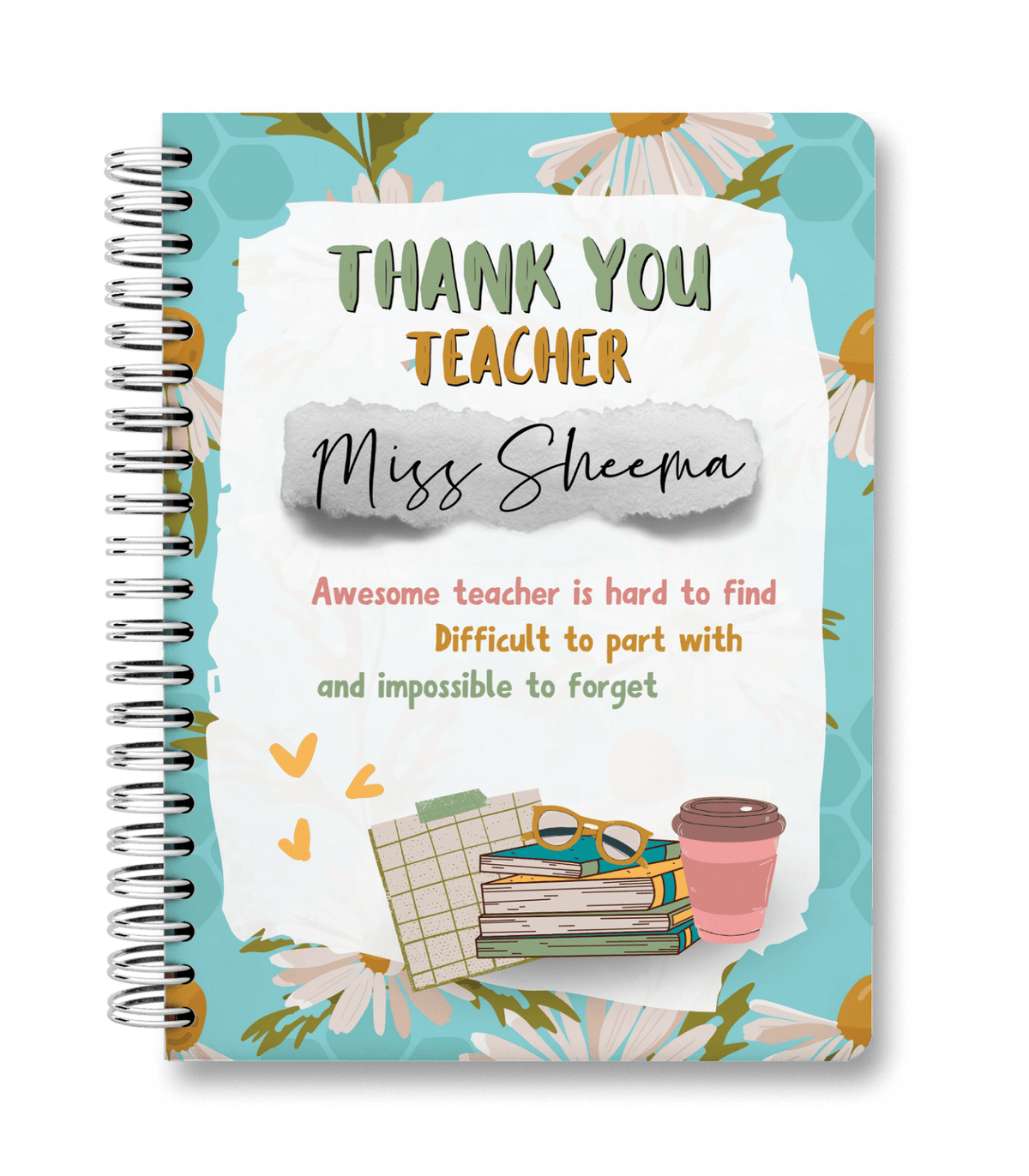 Teacher Appreciation - Customize Journal