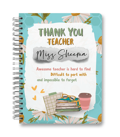 Teacher Appreciation - Customize Journal